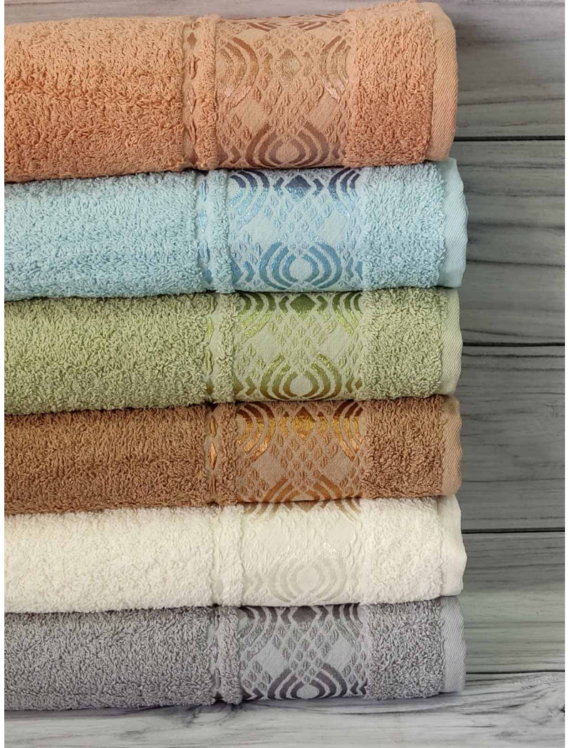 Mame 510 50х90см., 6 шт/уп. махрові рушники. Бавовна. Туреччина