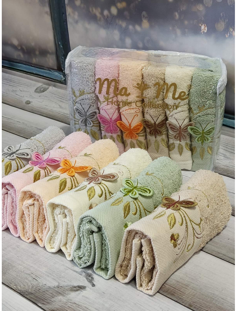 Mame Butterfly 30х50см., 6 шт/уп. кухонні махрові рушники.