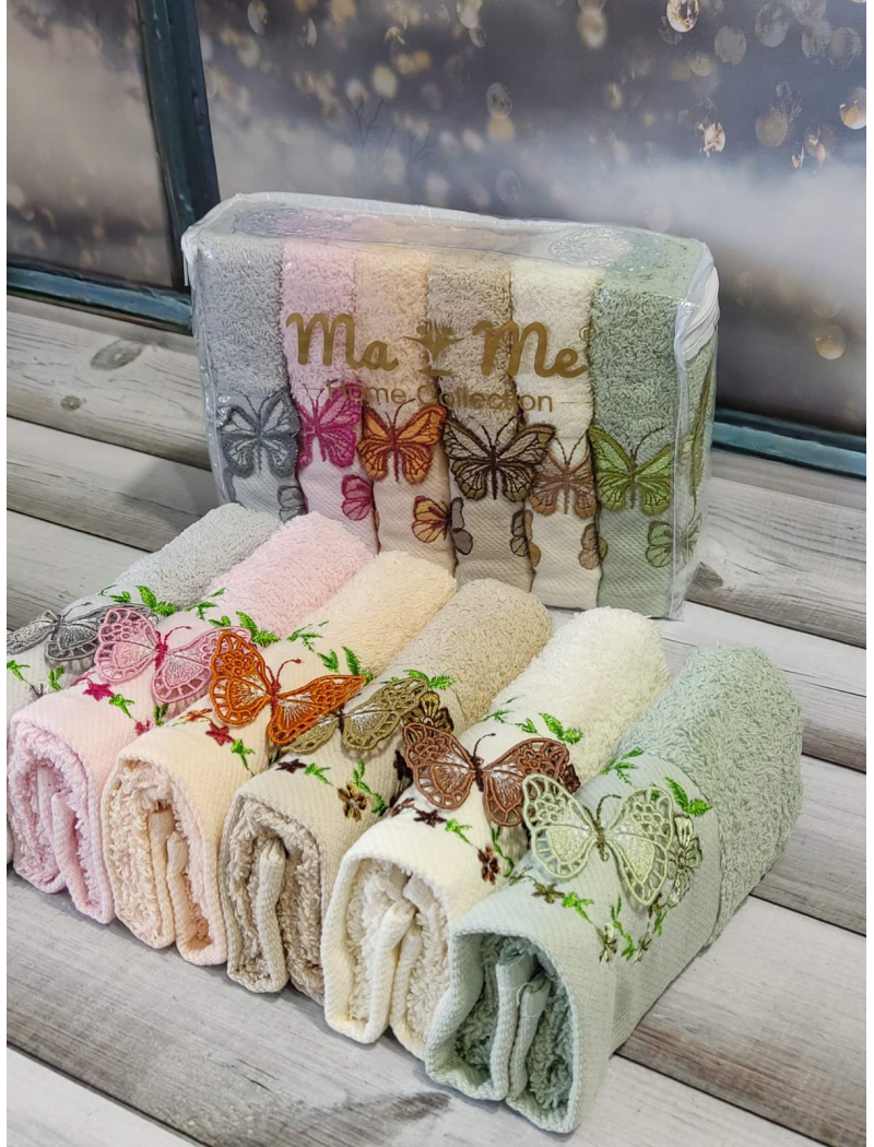 Mame Butterfly 30х50см., 6 шт/уп. кухонні махрові рушники.
