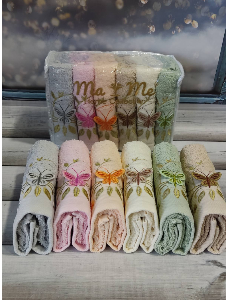 Mame Butterfly 30х50см., 6 шт/уп. кухонні махрові рушники.