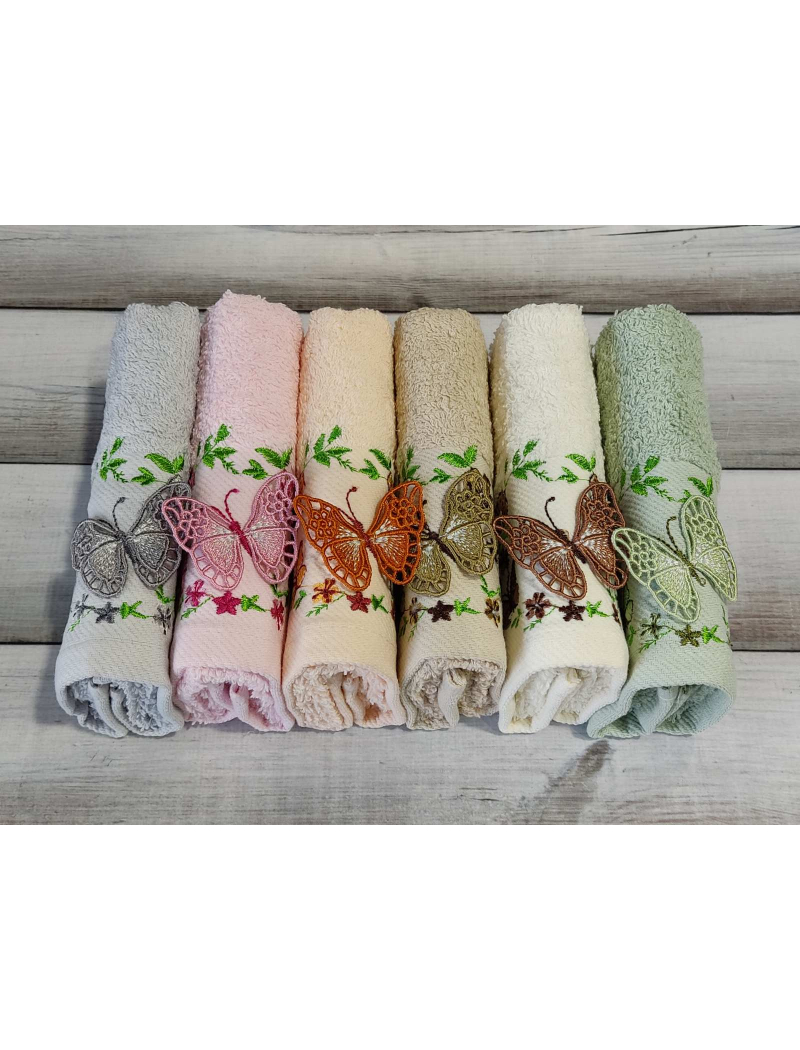 Mame Butterfly 30х50см., 6 шт/уп. кухонні махрові рушники.
