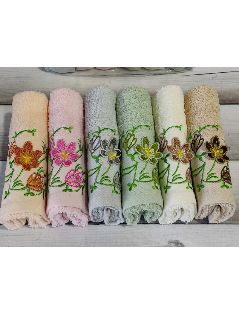 Mame 3d Orkide 30х50см., 6 шт/уп. кухонні махрові рушники.