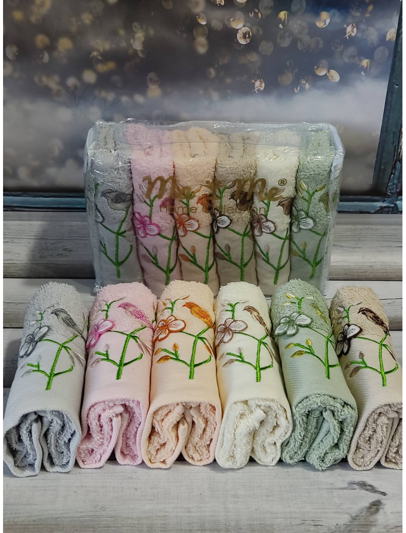 Mame 3d Vetka 30х50см., 6 шт/уп. кухонні махрові рушники.