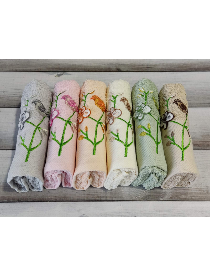 Mame 3d Vetka 30х50см., 6 шт/уп. кухонні махрові рушники.