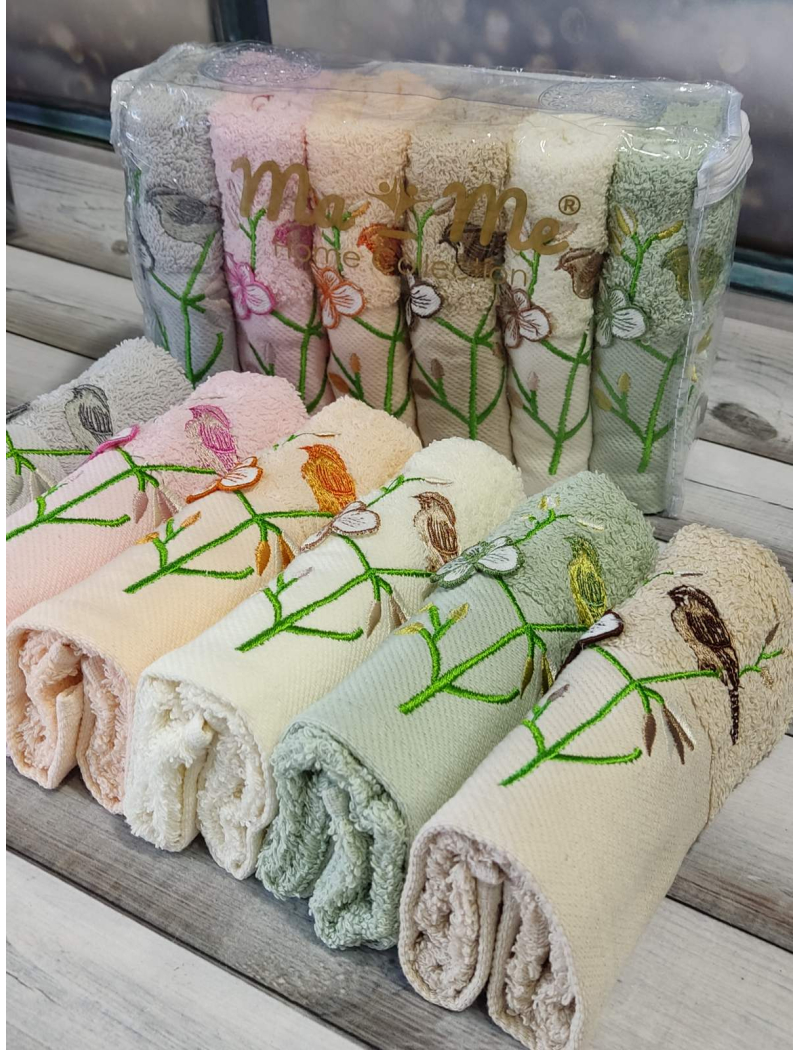 Mame 3d Vetka 30х50см., 6 шт/уп. кухонні махрові рушники.