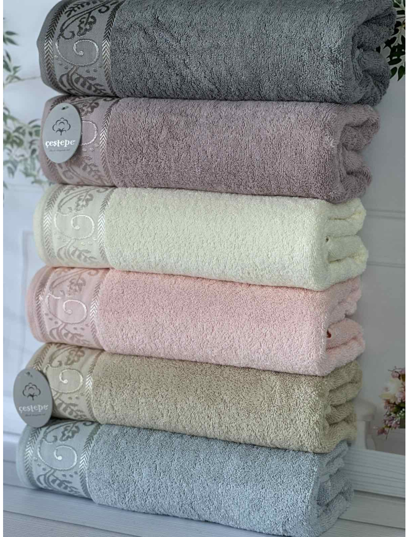 Micro delux Ahenk рушники 50х90см., 6 шт/уп. Мікрокоттон. CestepeТуреччина.