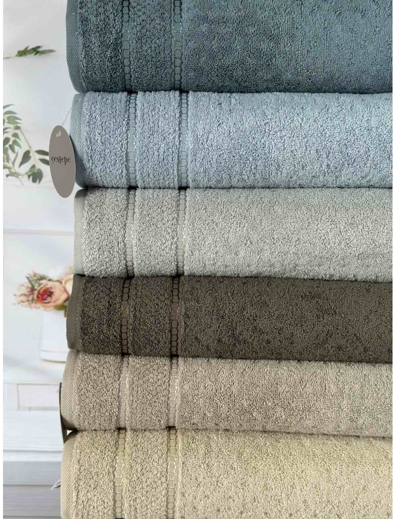 Micro delux Bayone рушники 50х90см., 6 шт/уп. Мікрокоттон. CestepeТуреччина.