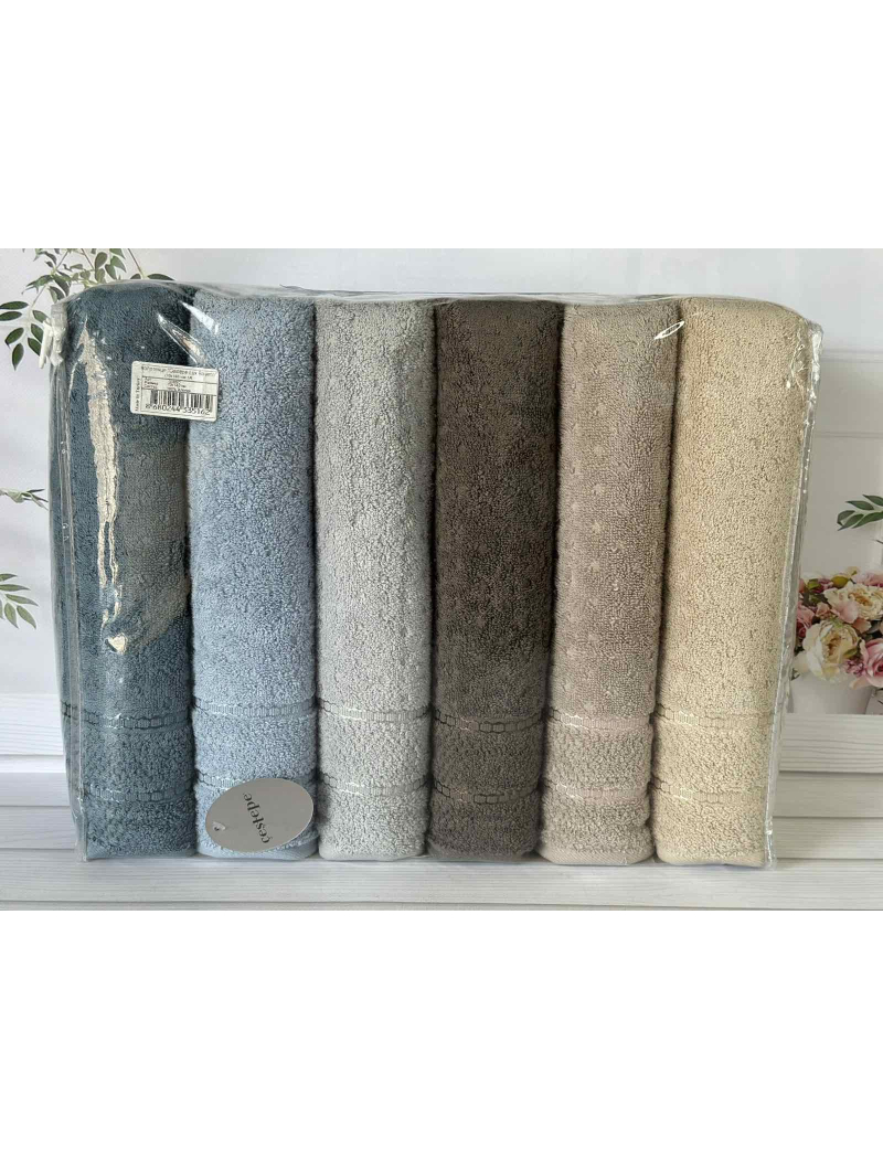 Micro delux Bayone рушники 50х90см., 6 шт/уп. Мікрокоттон. CestepeТуреччина.