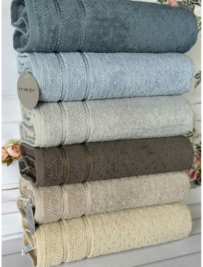 Micro delux Bayone рушники 50х90см., 6 шт/уп. Мікрокоттон. CestepeТуреччина.