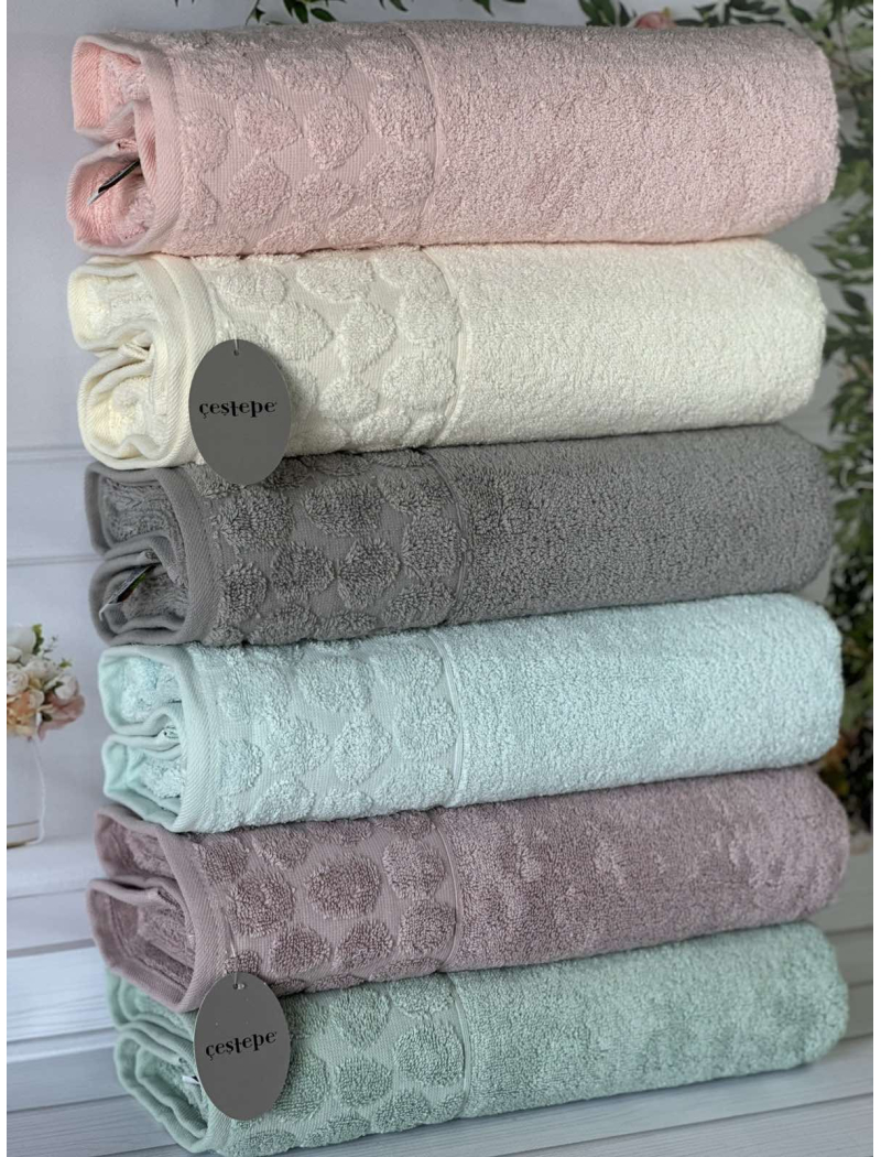 Micro delux Stone рушники 50х90см., 6 шт/уп. Мікрокоттон. CestepeТуреччина.