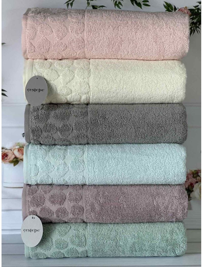 Micro delux Stone рушники 50х90см., 6 шт/уп. Мікрокоттон. CestepeТуреччина.
