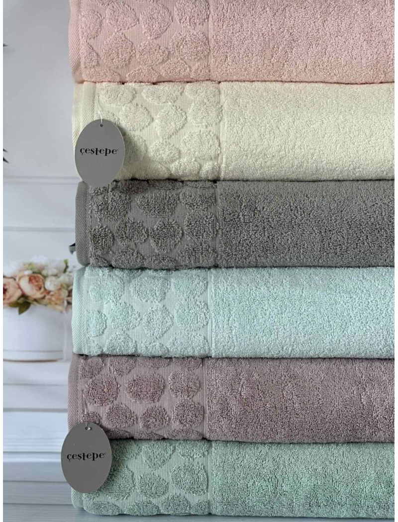 Micro delux Stone рушники 50х90см., 6 шт/уп. Мікрокоттон. CestepeТуреччина.