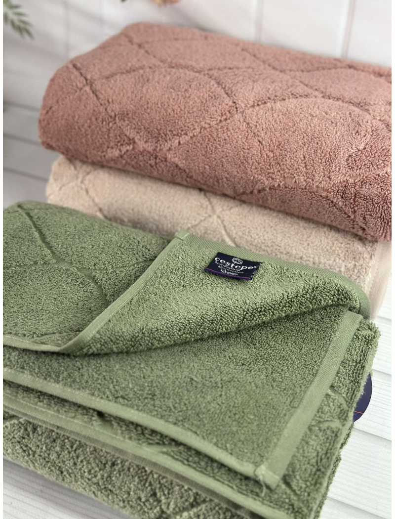 Micro Premium Romb-Voli рушники 50х90см., 3 шт/уп. Мікрокоттон. CestepeТуреччина.