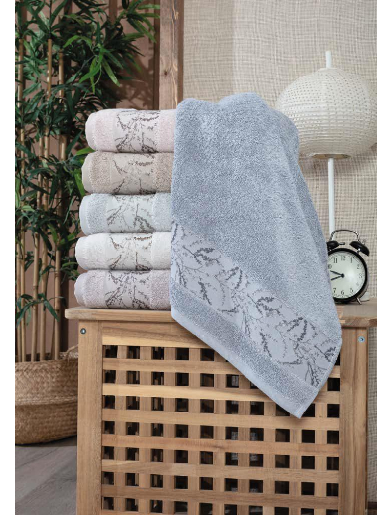 Milena бамбукові рушники 50х90см., 6 шт/уп. Pupilla Туреччина.