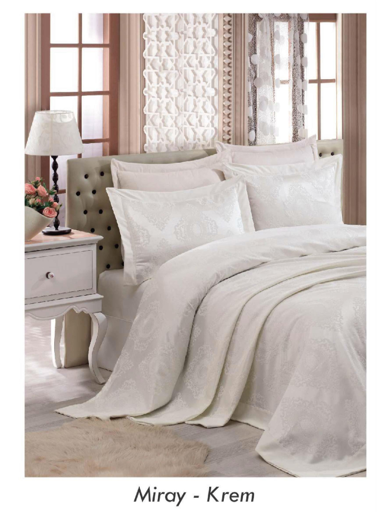 Miray krem ​​покривало 240х260см. Gardines