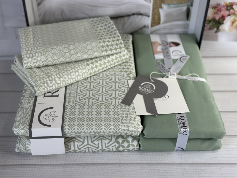 Morven сатинова постільна білизна. Євро розмір. Romeo home Туреччина.