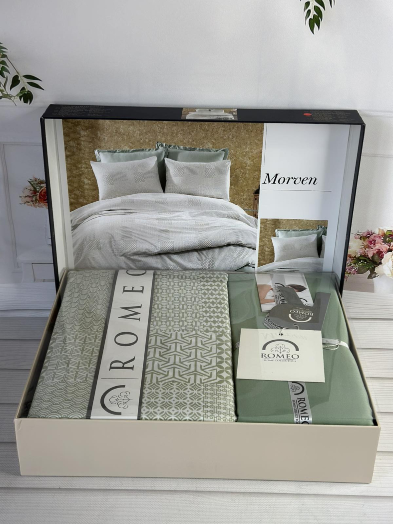 Morven сатинова постільна білизна. Євро розмір. Romeo home Туреччина.