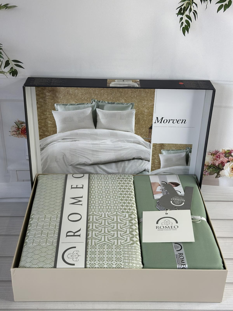 Morven сатинова постільна білизна. Євро розмір. Romeo home Туреччина.