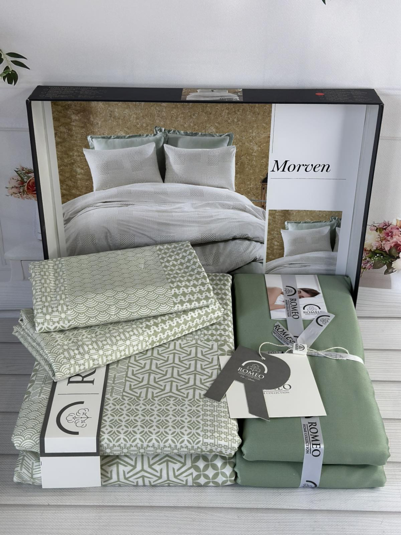 Morven сатинова постільна білизна. Євро розмір. Romeo home Туреччина.