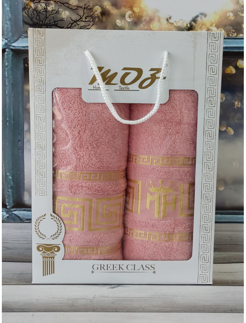 Moz versace persik 2в1подарунковий набір рушників.