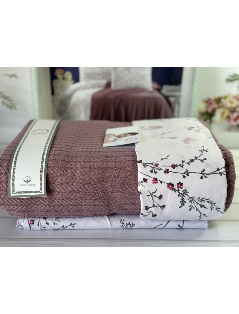 Murdum Літній набір з Плед машинна в'язка. Romeo home Туреччина