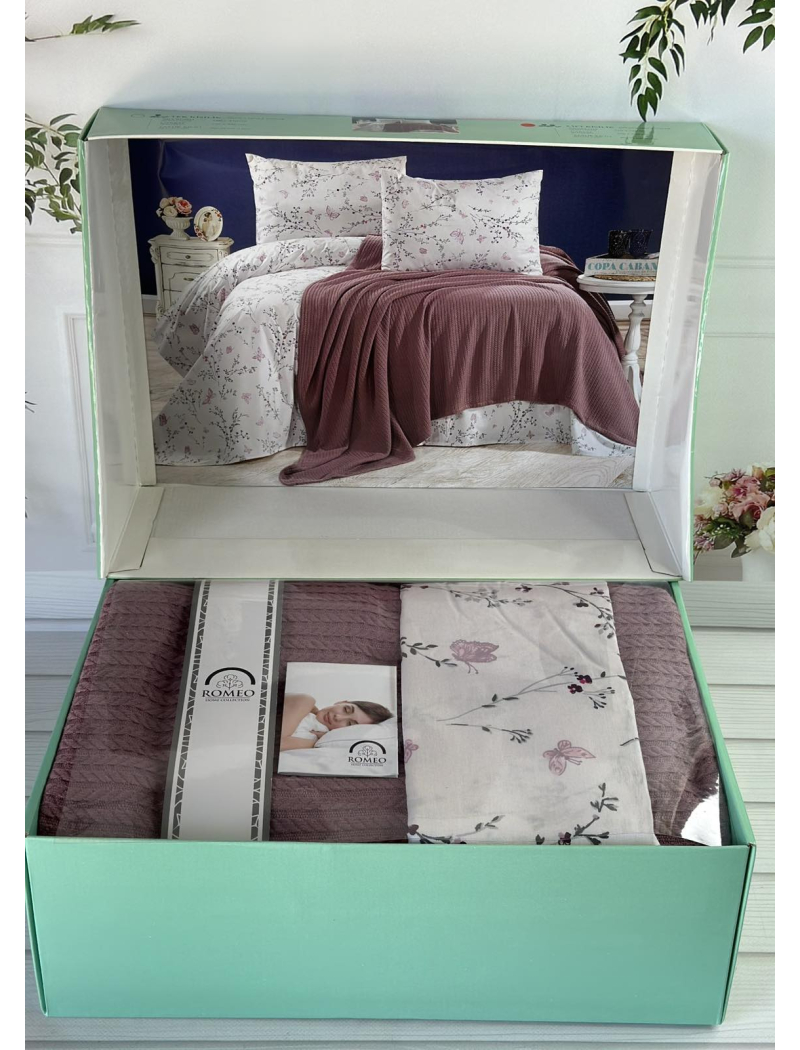 Murdum Літній набір з Плед машинна в'язка. Romeo home Туреччина