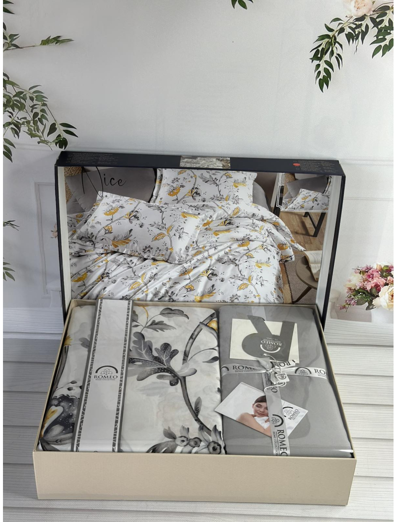 Nice сатинова постільна білизна. Євро розмір. Romeo home Туреччина.