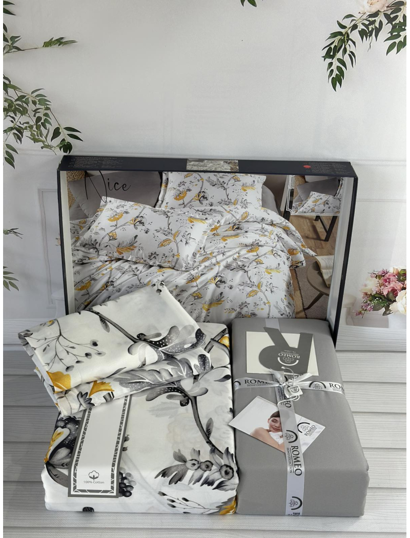 Nice сатинова постільна білизна. Євро розмір. Romeo home Туреччина.