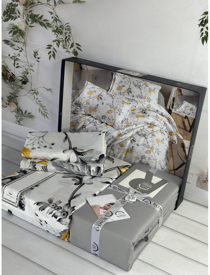 Nice сатинова постільна білизна. Євро розмір. Romeo home Туреччина.