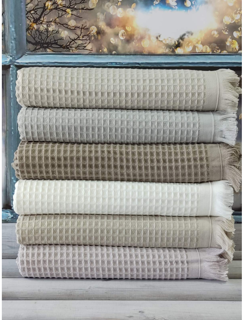 Olga вафельні рушники 70х140см., 6 шт/уп. Pupilla Туреччина.