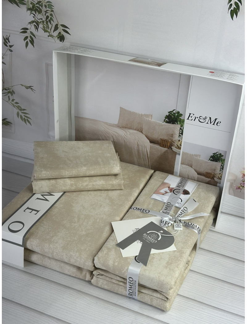 Poplin Eresme постіль з поплин. Євро розмір. Romeo home Туреччина.