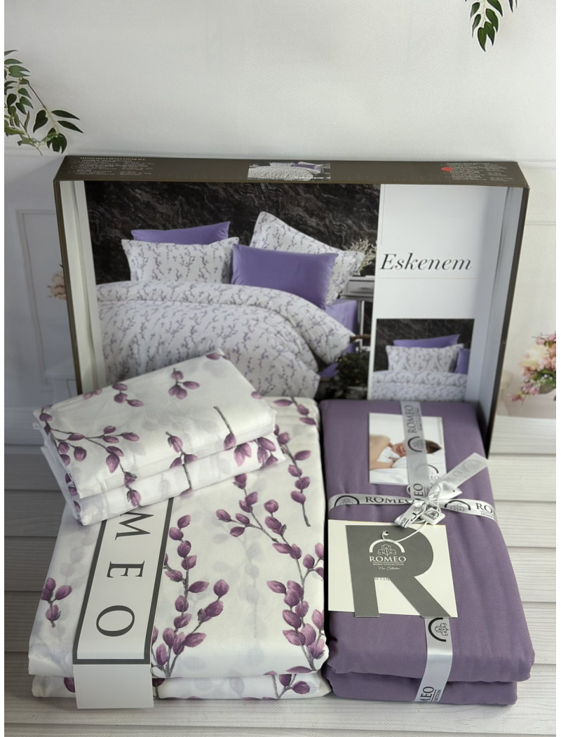 Poplin Eskenem постіль з поплин. Євро розмір. Romeo home Туреччина.