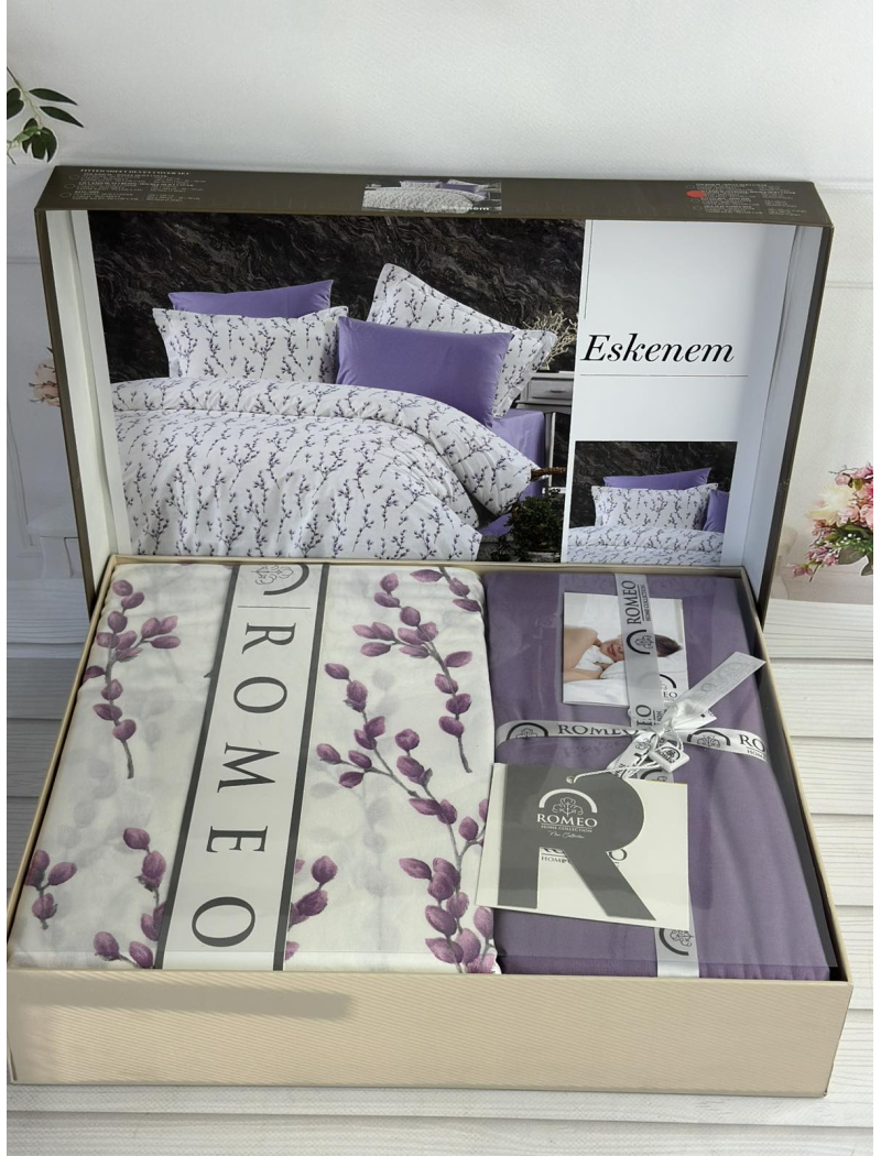 Poplin Eskenem постіль з поплин. Євро розмір. Romeo home Туреччина.