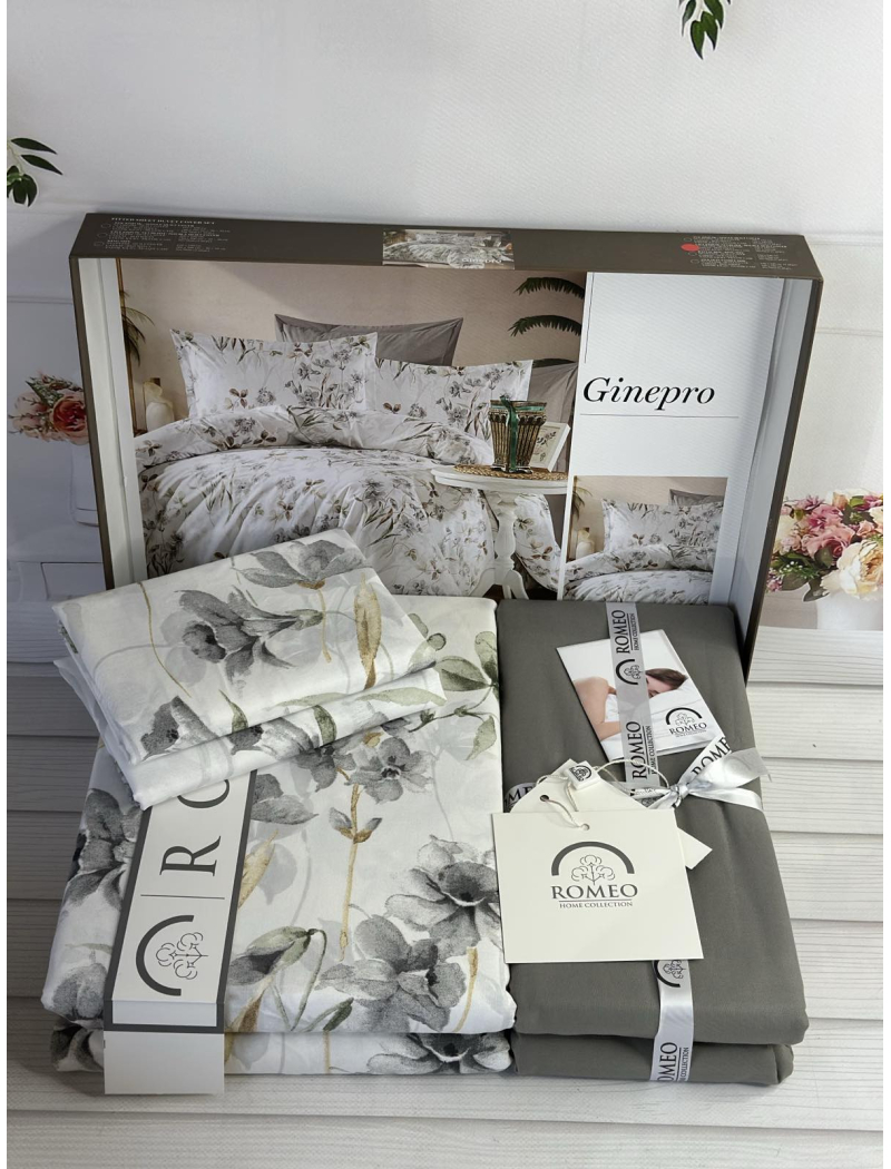 Poplin Ginepro постіль з поплин. Євро розмір. Romeo home Туреччина.