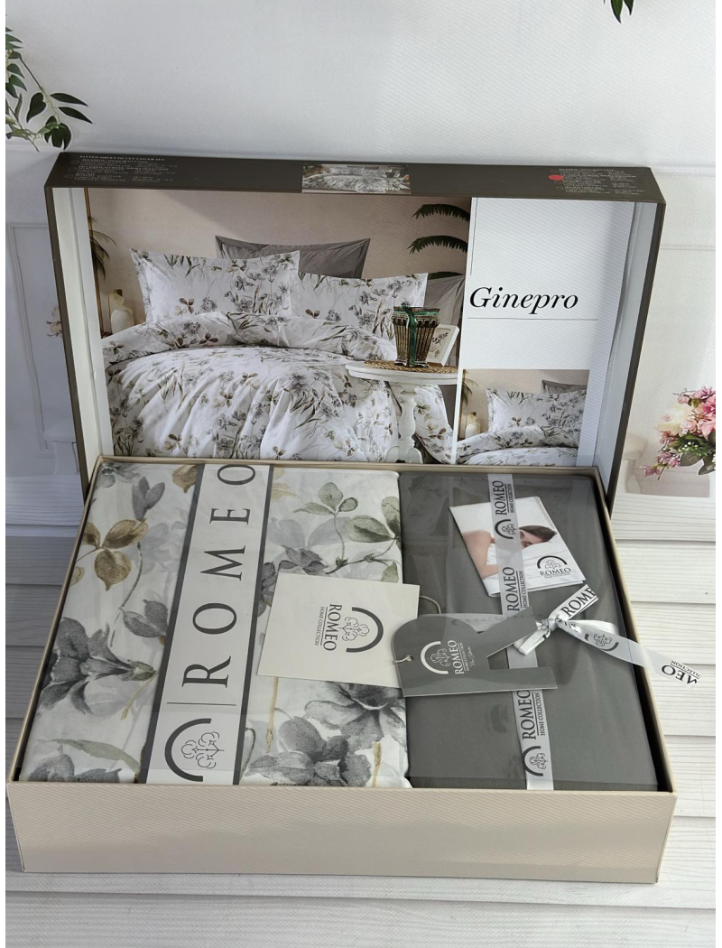 Poplin Ginepro постіль з поплин. Євро розмір. Romeo home Туреччина.