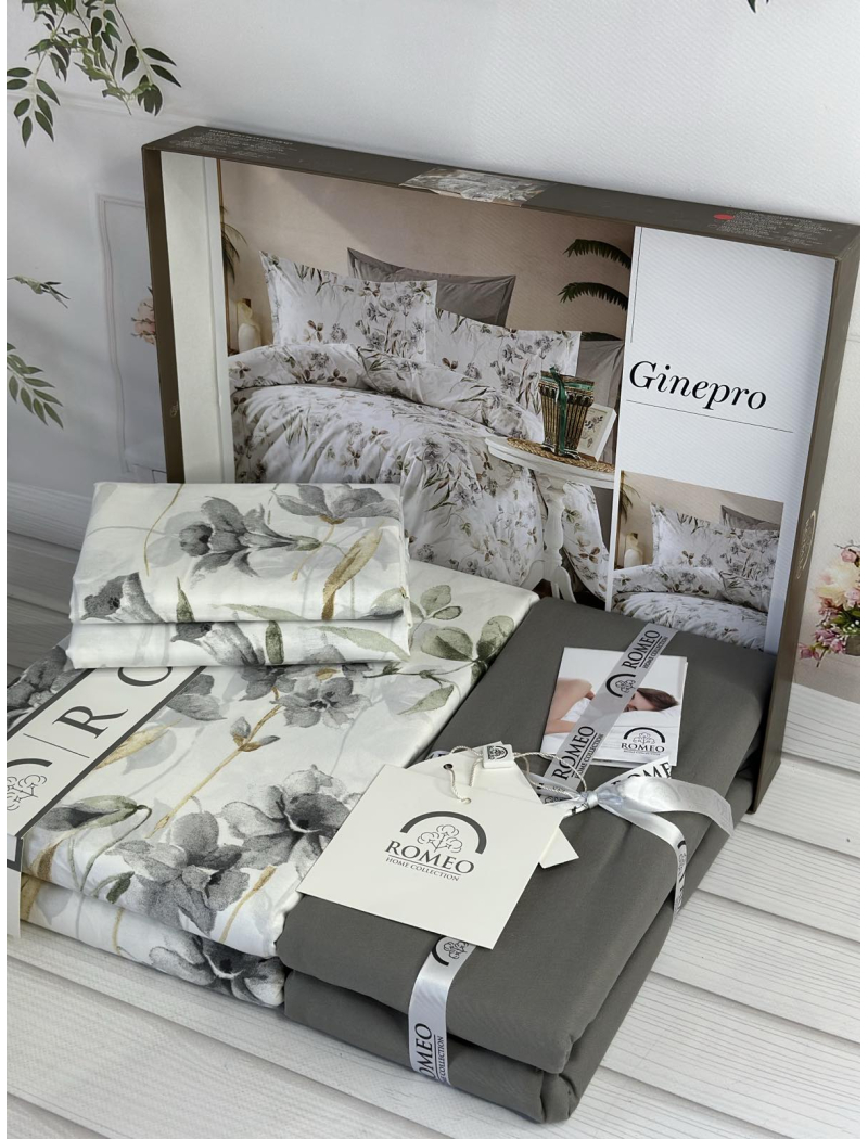 Poplin Ginepro постіль з поплин. Євро розмір. Romeo home Туреччина.