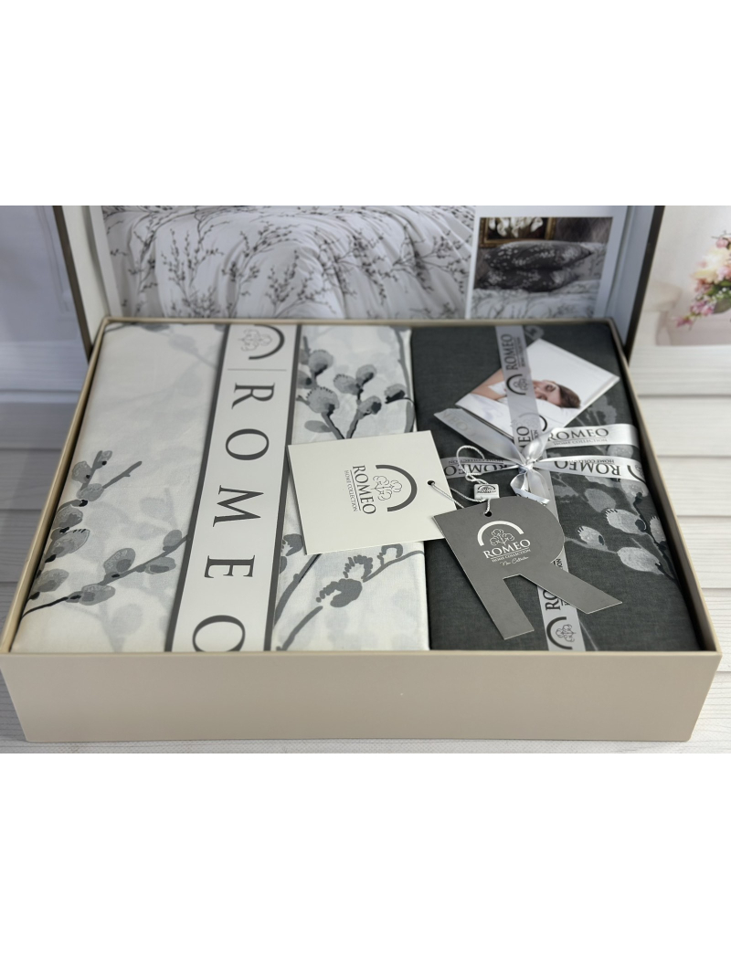 Poplin Kares постіль з поплин. Євро розмір. Romeo home Туреччина.
