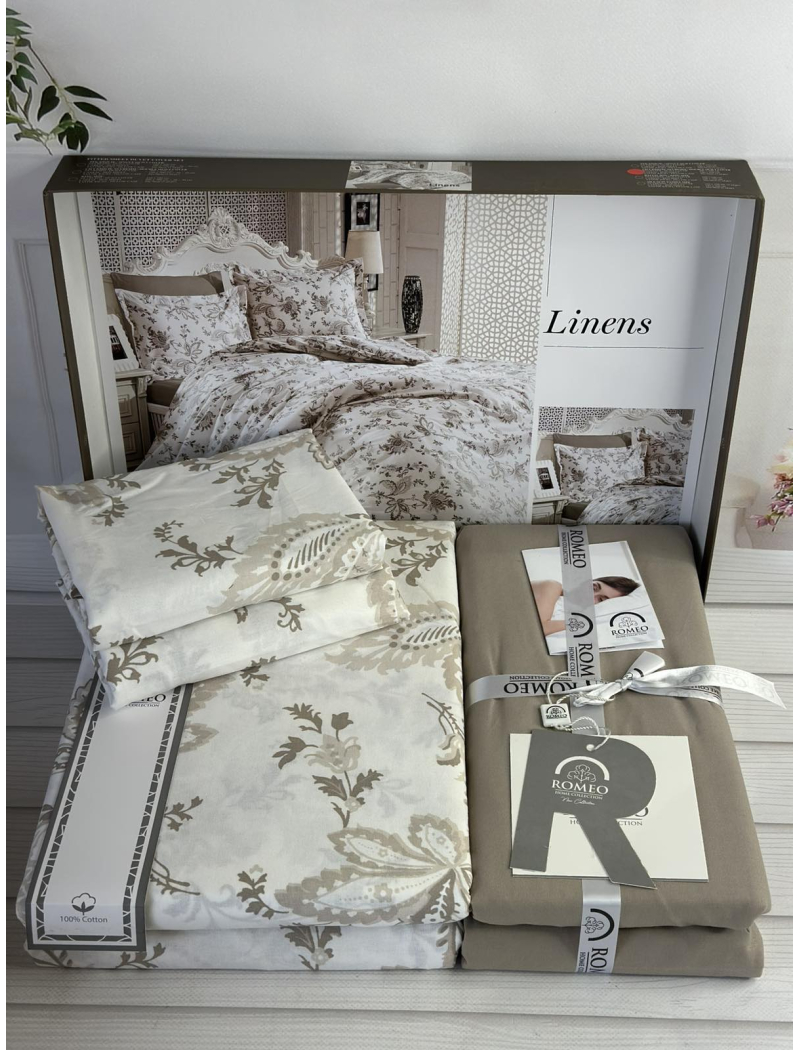 Poplin Linens постіль з поплин. Євро розмір. Romeo home Туреччина.