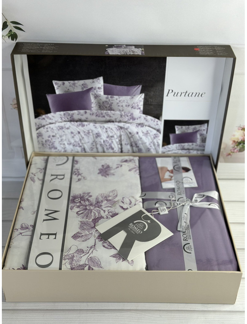 Poplin Purtane постіль з поплин. Євро розмір. Romeo home Туреччина.