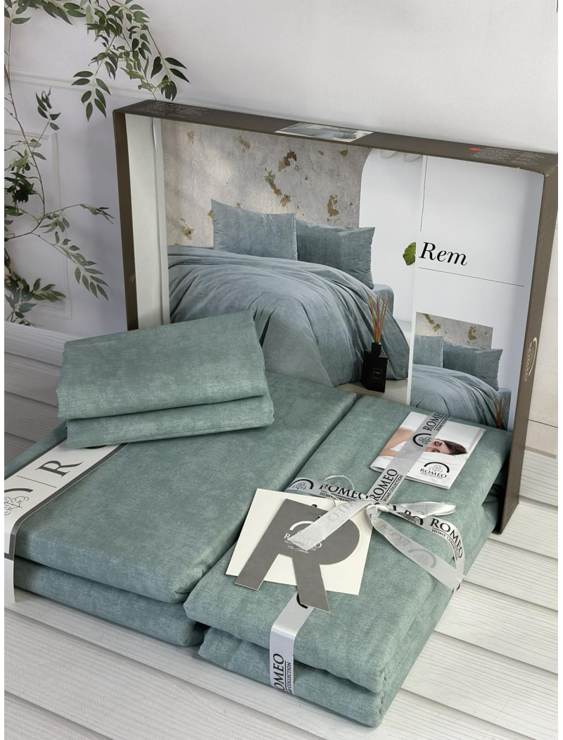 Poplin Rem постіль з поплин. Євро розмір. Romeo home Туреччина.
