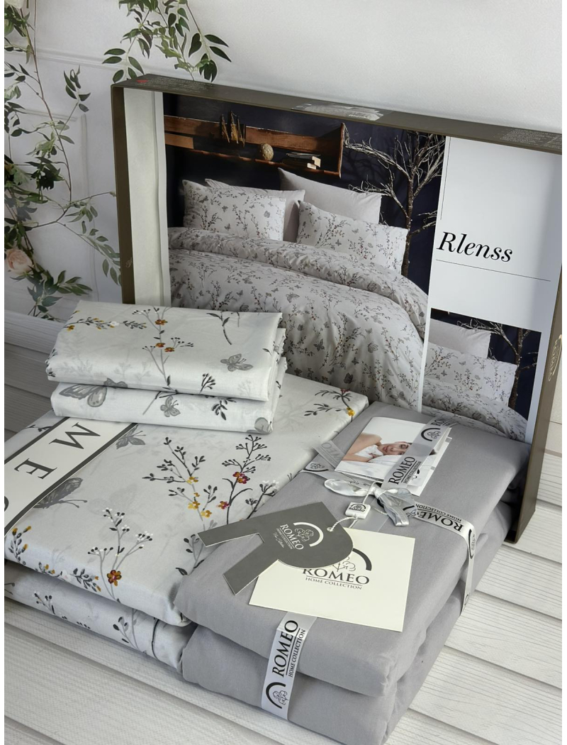 Poplin Rlenss постіль з поплин. Євро розмір. Romeo home Туреччина.