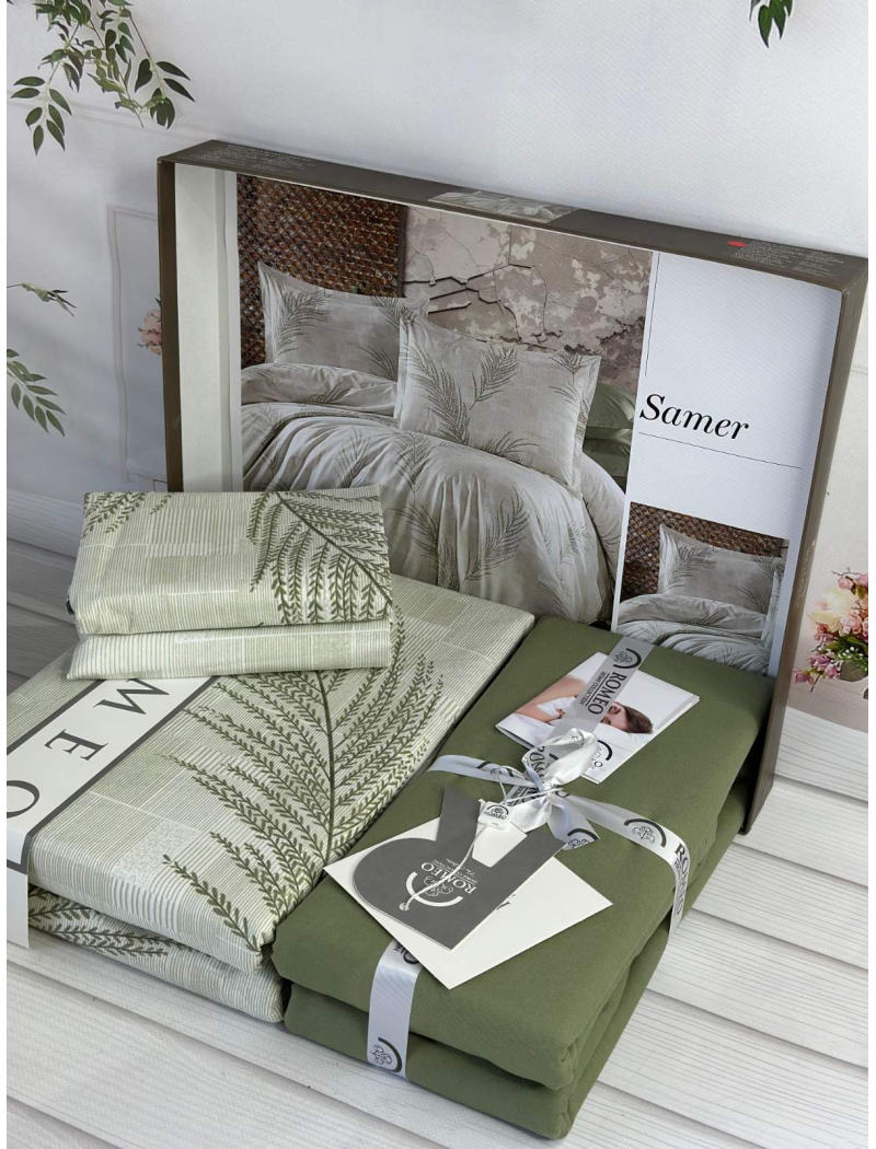 Poplin Samer постіль з поплин. Євро розмір. Romeo home Туреччина.