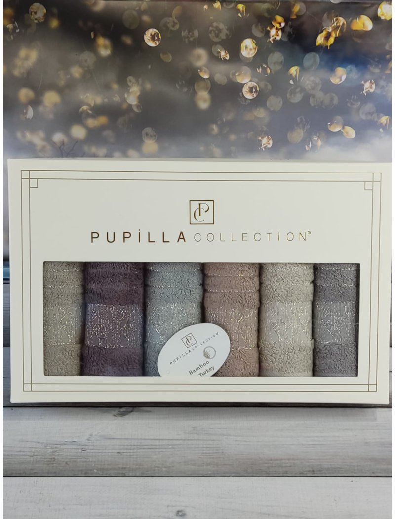 Pupilla Kristal 30х50см., 6в1. Бамбукові рушники.