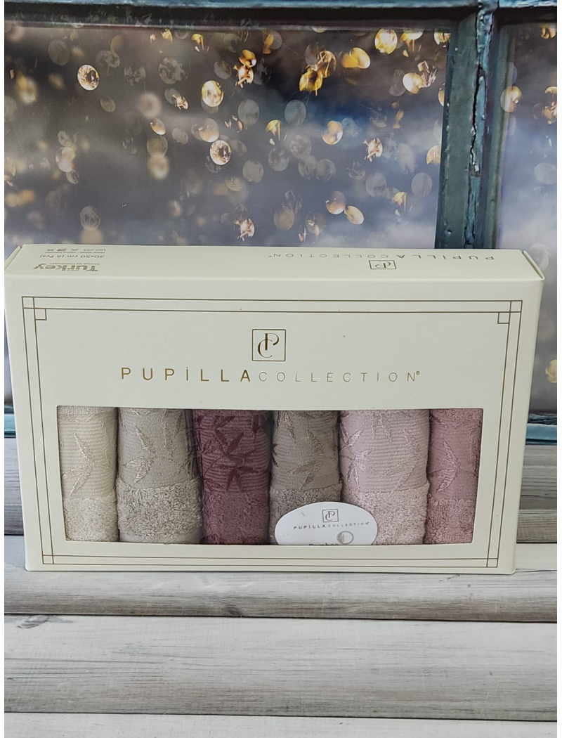 Pupilla Single 30х50см., 6в1. Бамбукові рушники.