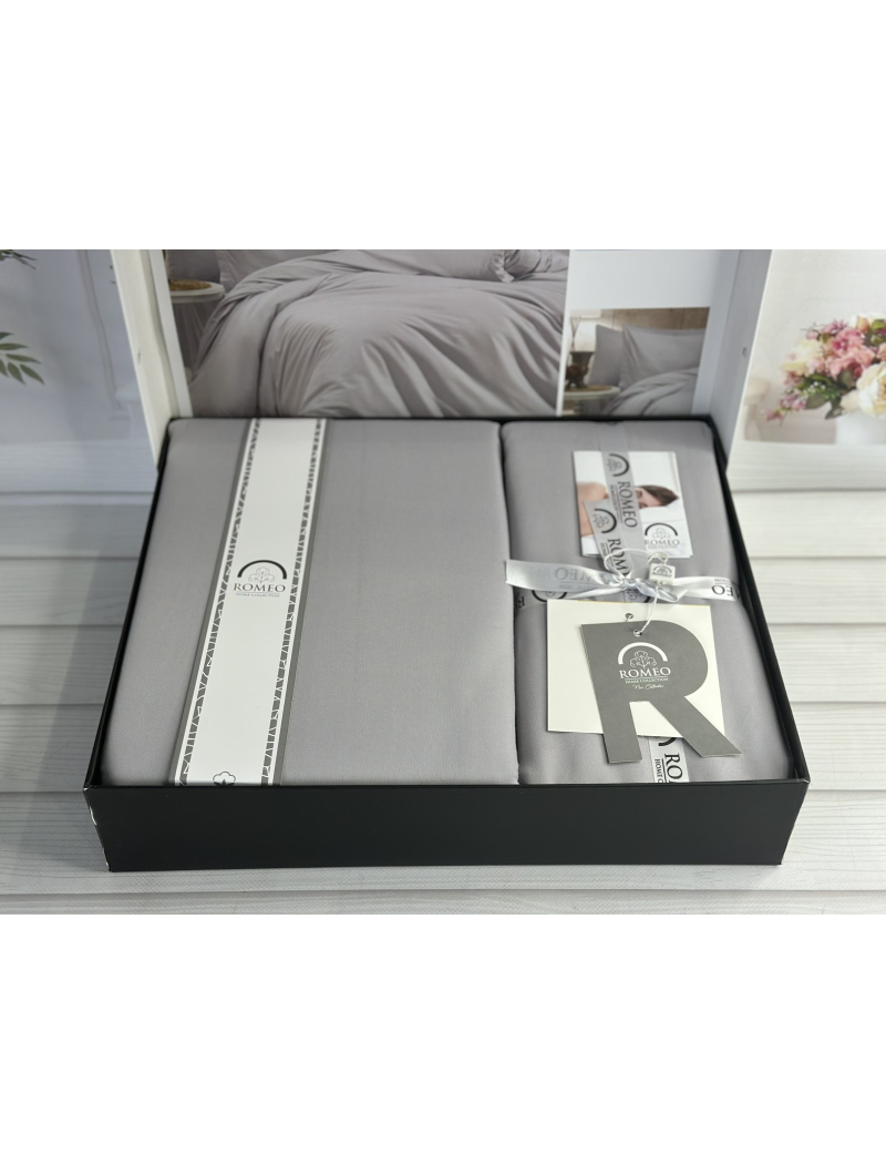 Qxw Однотонное сатинова постільна білизна. Євро розмір. Romeo home Туреччина.