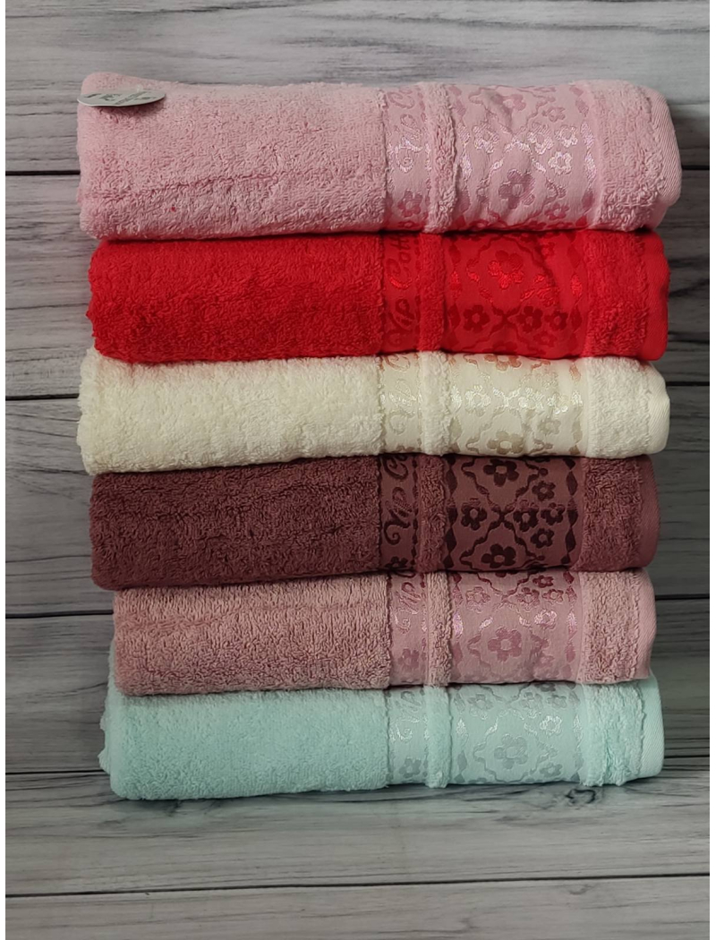 Ramaska milki бавовняні рушники 50х90см., 6шт/уп. Sweet dream Туреччина.