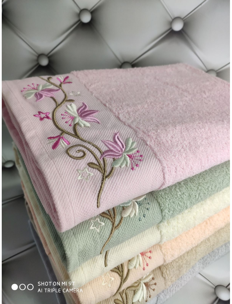 3D Sakura 70х140см., 6 шт/уп. Банні махрові рушники Mame Туреччина