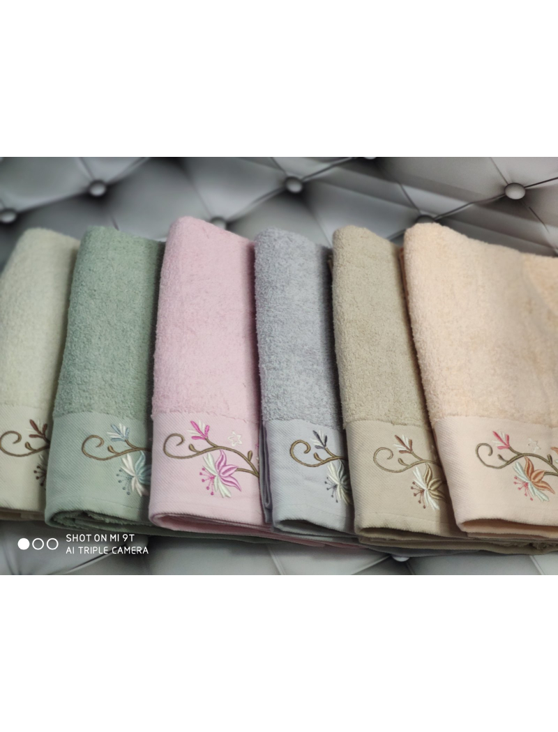 3D Sakura 70х140см., 6 шт/уп. Банні махрові рушники Mame Туреччина