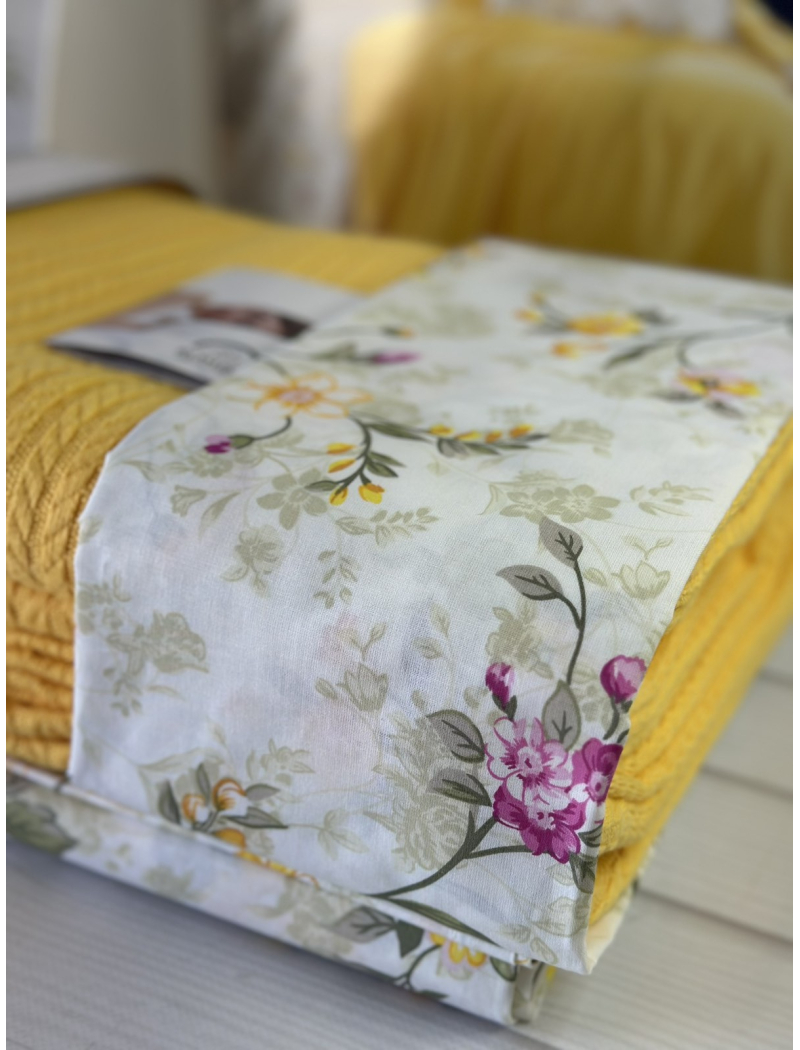 Sari Літній набір з Плед машинна в'язка. Romeo home Туреччина