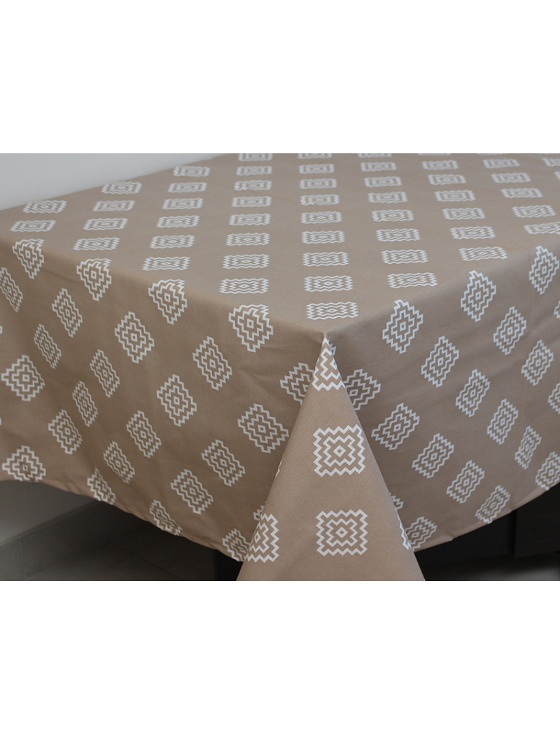 Скатерть кухонная Ромб бежевый